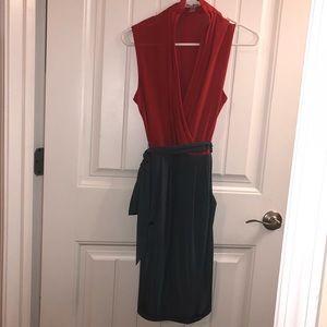 Red & Grey dress